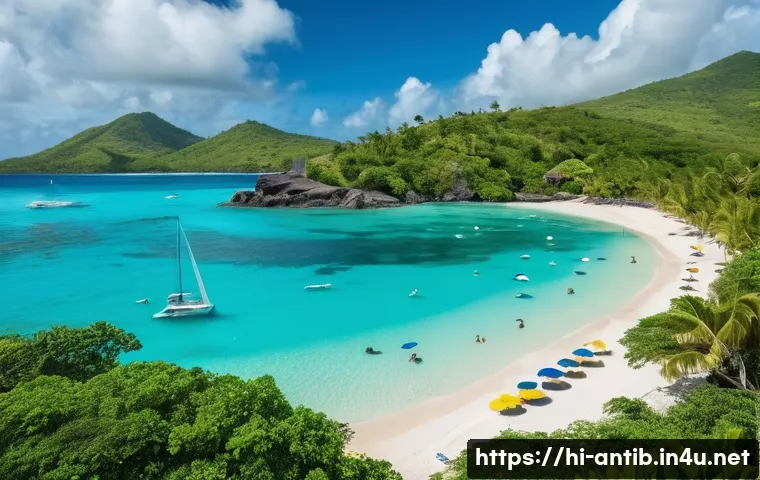 앤티가 바부다 경제 개요 - **A Vibrant Caribbean Paradise: Traditional and Eco-Tourism Blended**
    "An aerial shot of Antigua...
